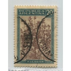 ARGENTINA 1935 GJ 765U ESTAMPILLA PAPEL AUSTRIACO USADO U$ 25